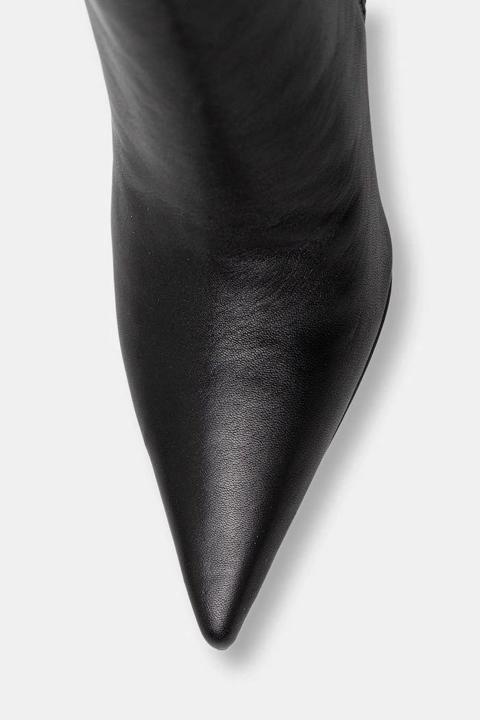 Guess bőr csizma GRESSA fekete FLFGRS.LEA11.BLACK
