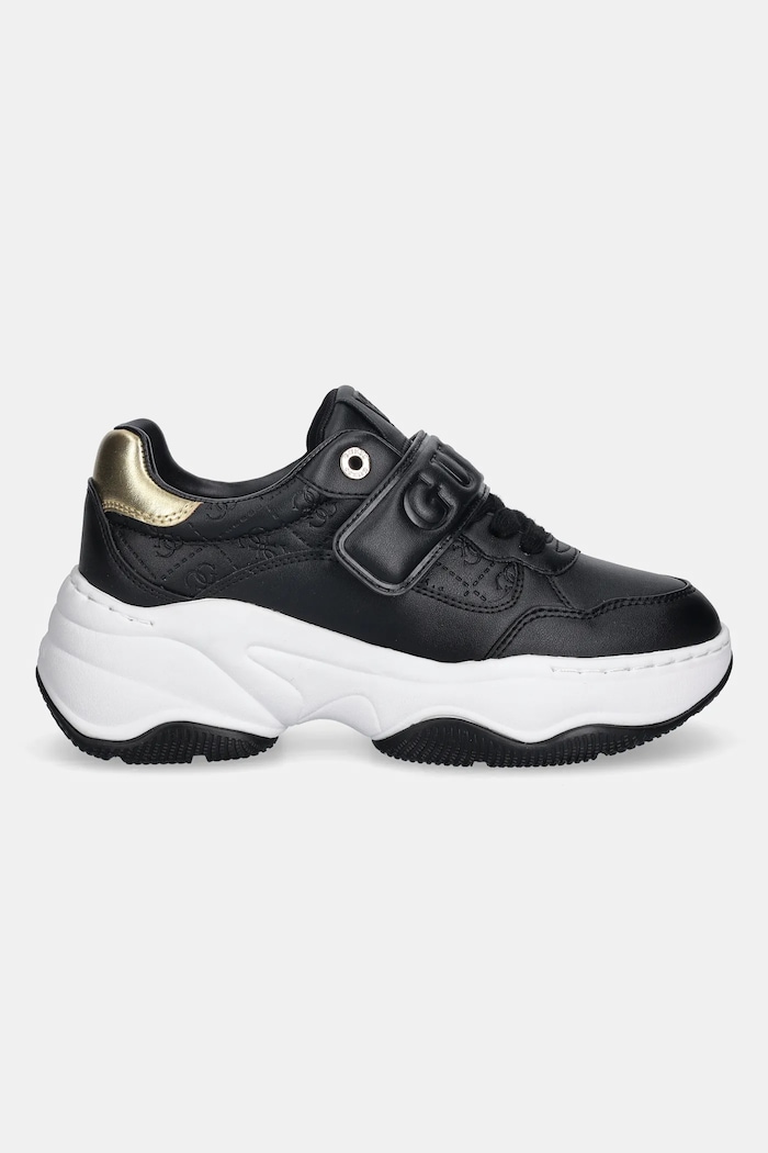 Guess sportcipő HELINN FLFHNN.ELE12.BLKGO fekete AW25