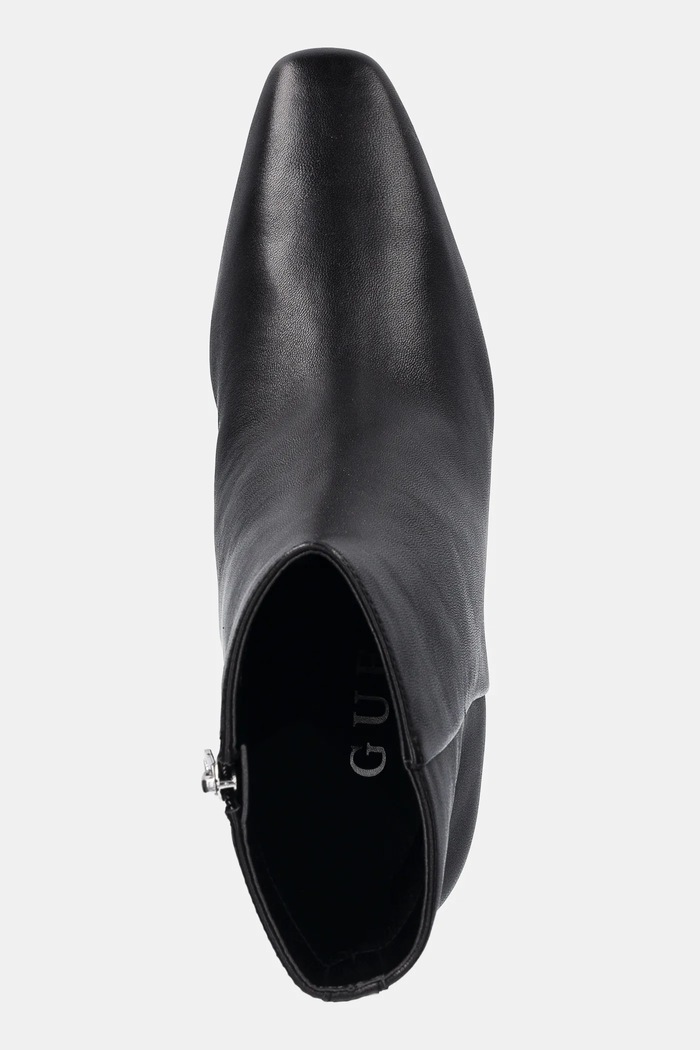 Guess botki skórzane IDREENA czarny FLFIRN.LEA10.BLACK