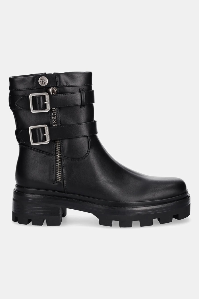 Členkové topánky Guess LYNDEN FLFLYN.ELE10.BLACK čierna AW25