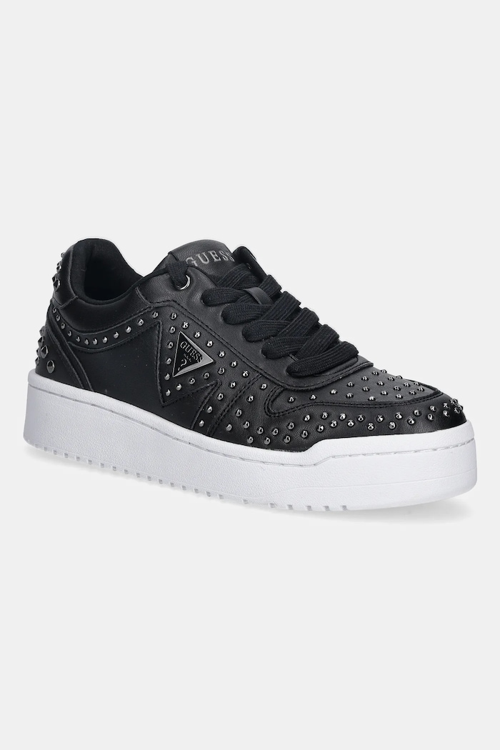 Guess sneakersy MOGANA imitacja skóry licowej czarny FLFMGN.ELE12.BLACK