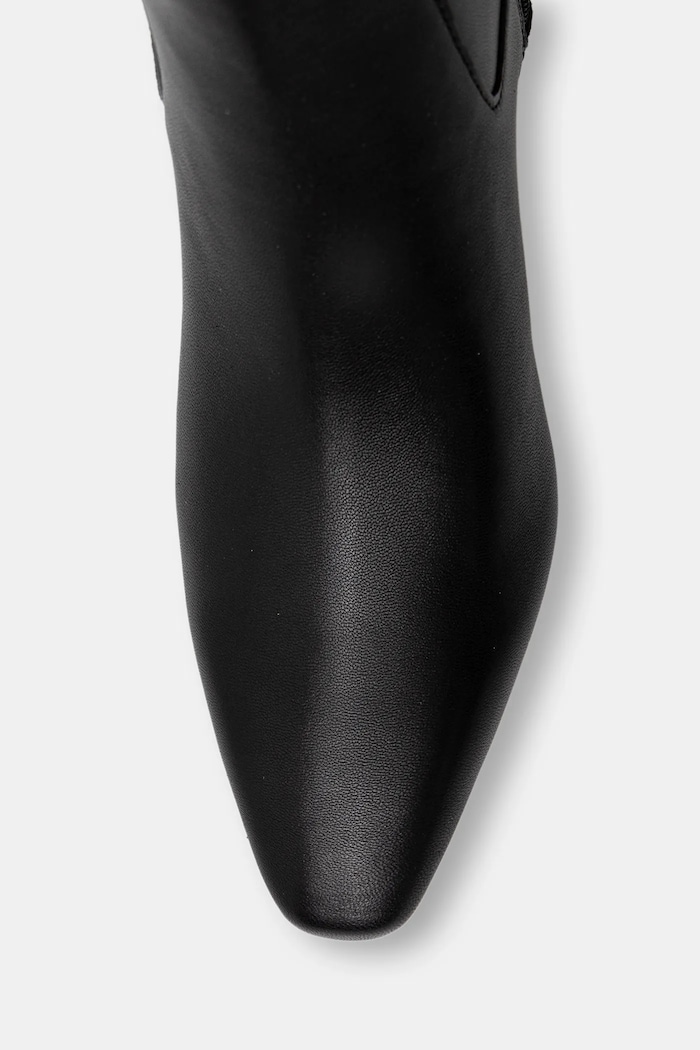 Guess bőr csizma SARLIE fekete FLFSAR.LEA11.BLACK