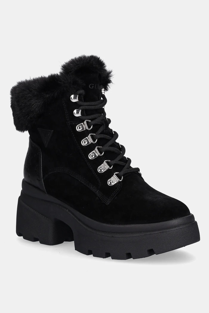 Guess botine YARELI 5-8 cm negru FLFYRL.SUE10.BLACK