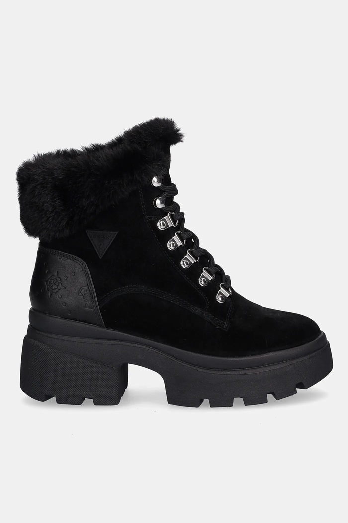Guess botine YARELI FLFYRL.SUE10.BLACK negru AW25