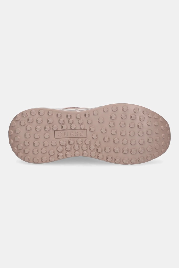 Guess sneakersy nubukowe FARREA2 FLF2RR.LEA12.BLUSH różowy