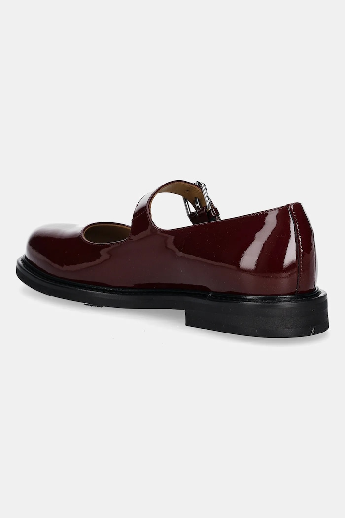 Cipők Kenzo bőr balerina cipő Meari Mary Jane FF62BA710L69.22 burgundia