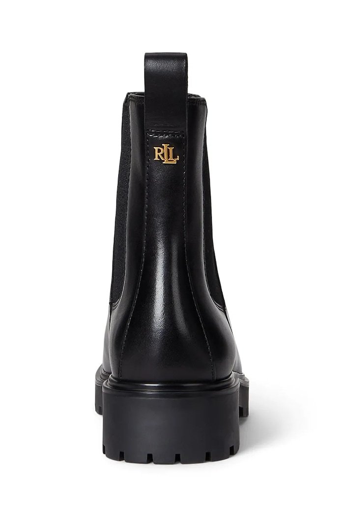 Încălțăminte Lauren Ralph Lauren ghete chelsea de piele Allyson 802967818001.001 negru