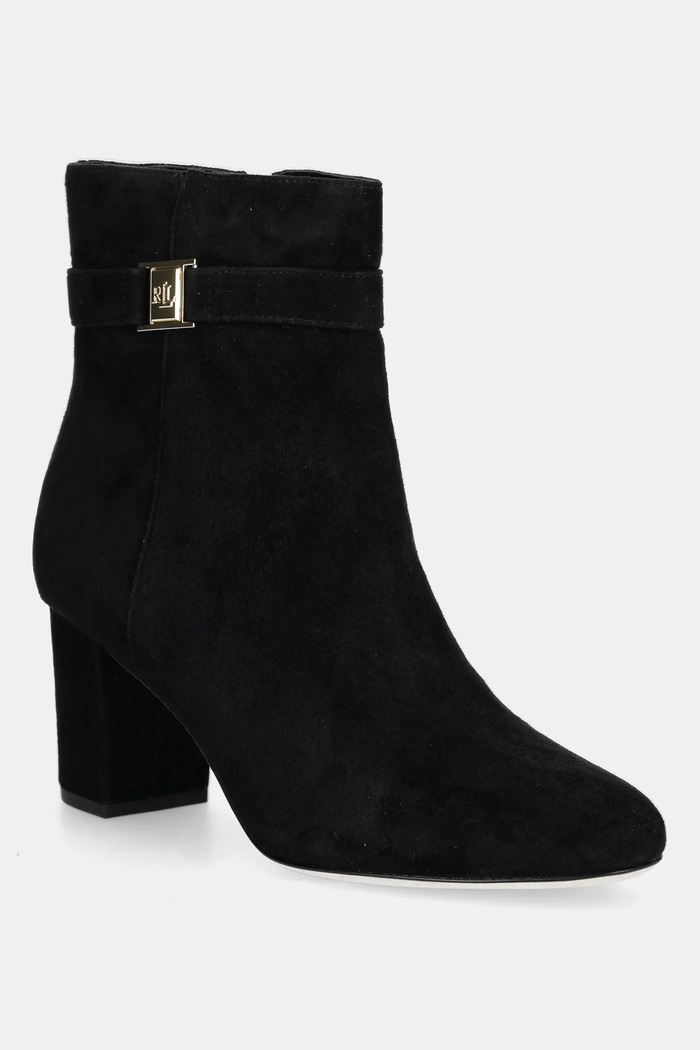 Σουέτ μπότες Lauren Ralph Lauren Kellie Bt Hl 5-8 cm μαύρο 802967827001.001