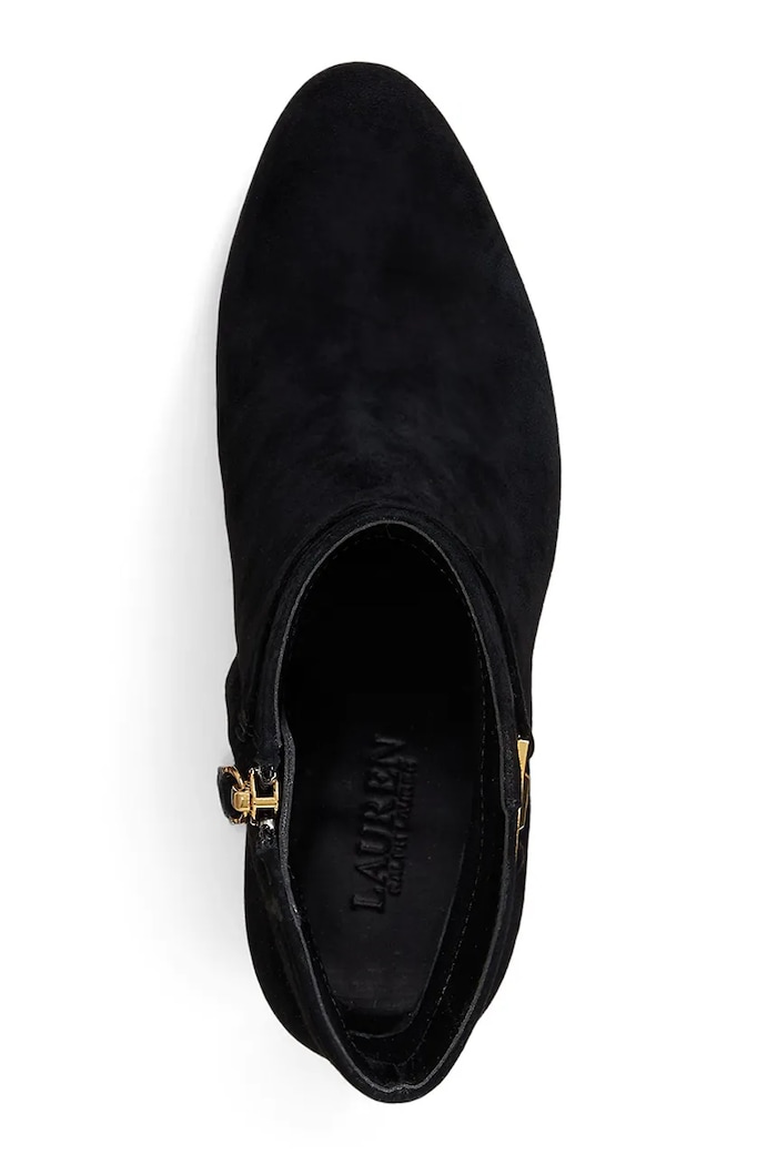 Semišové topánky Lauren Ralph Lauren Kellie Bt Hl čierna 802967827001.001