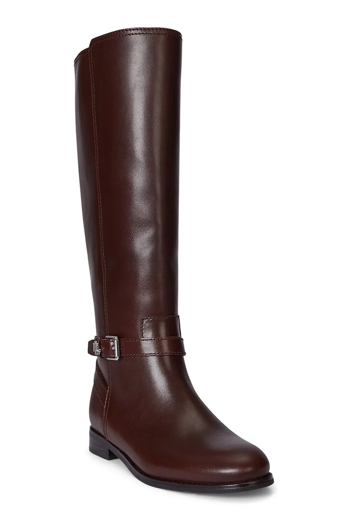 Кожаные сапоги Lauren Ralph Lauren Brooke Tll 2 802974383002.200 коричневый AW25