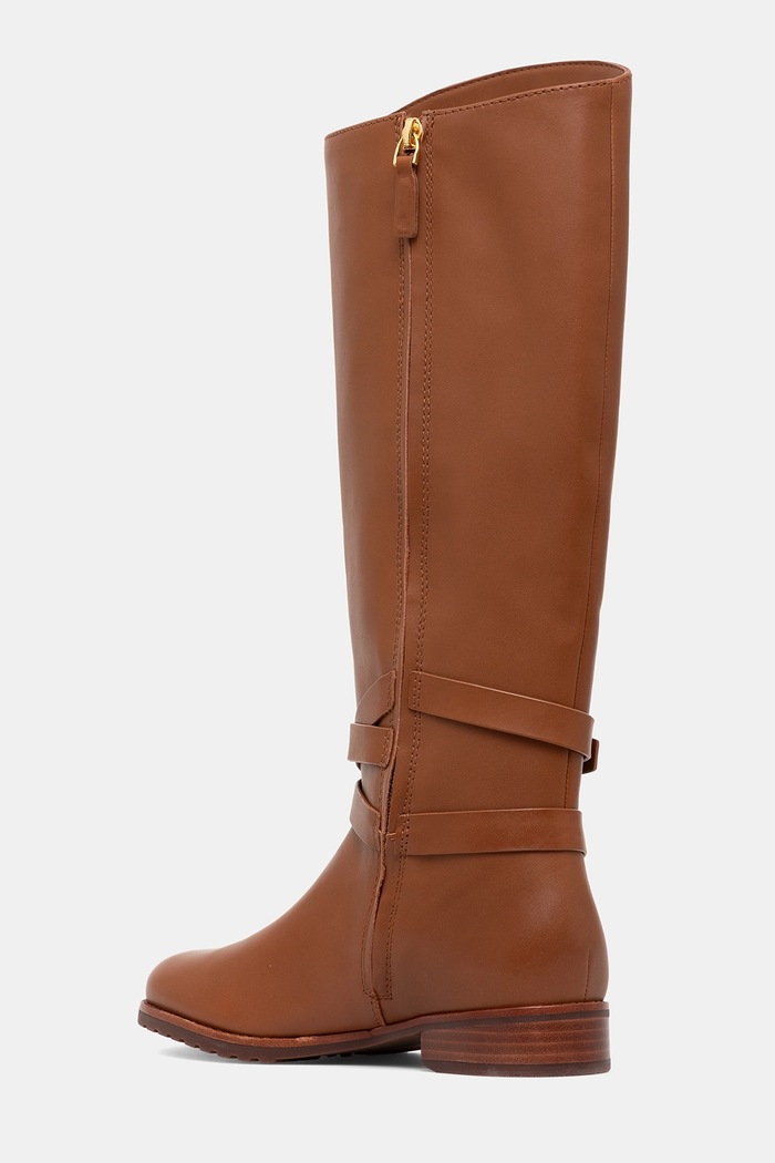 Obuv Kožené čižmy Lauren Ralph Lauren Collins Tll 802974384001.200 hnedá
