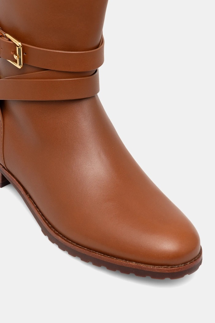 Kožené čižmy Lauren Ralph Lauren Collins Tll hnedá 802974384001.200