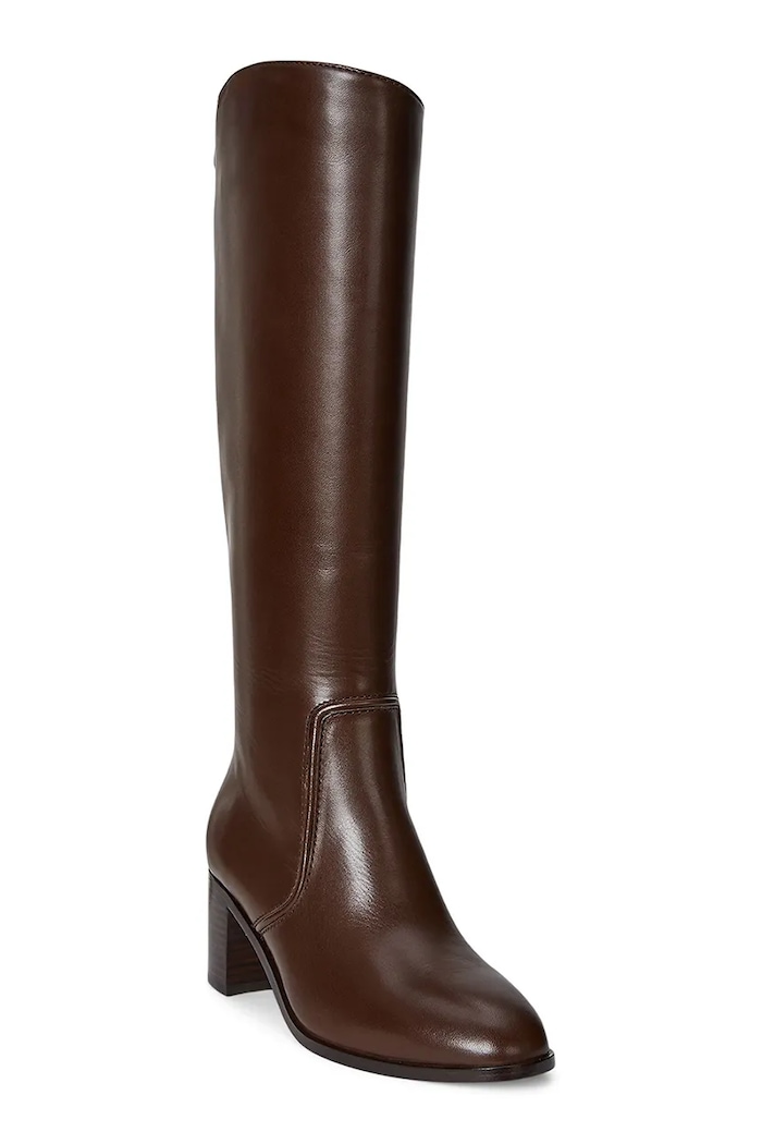 Δερμάτινες μπότες Lauren Ralph Lauren Charly 802974388002.200 καφέ AW25
