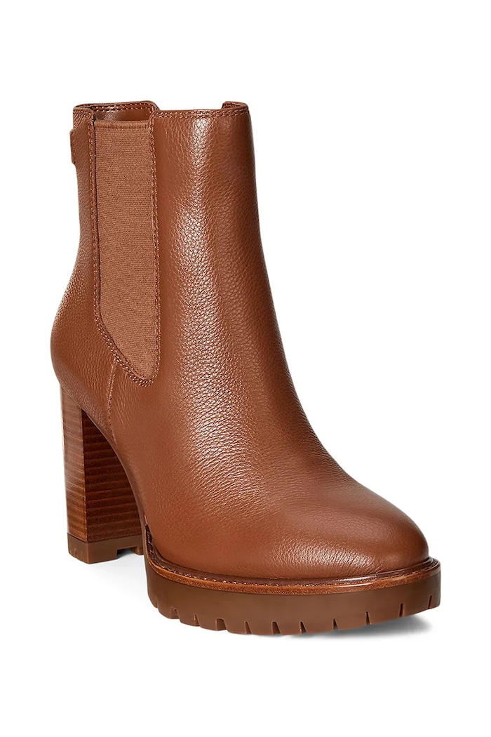 Lauren Ralph Lauren bőr csizma Layne 802974391002.200 barna AW25