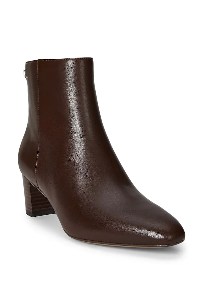 Lauren Ralph Lauren botki skórzane Demi 802974503002.200 brązowy AW25