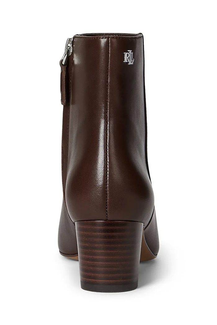 Obuwie Lauren Ralph Lauren botki skórzane Demi 802974503002.200 brązowy