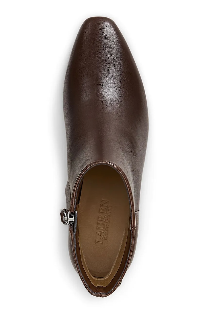 Lauren Ralph Lauren botki skórzane Demi brązowy 802974503002.200