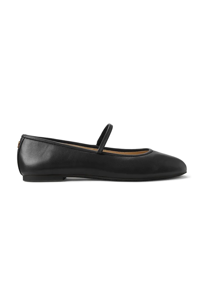Kožené balerínky Lauren Ralph Lauren Jayna Mj čierna 802977874001.001