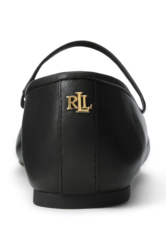 Kožené balerínky Lauren Ralph Lauren Jayna Mj čierna 802977874001.001