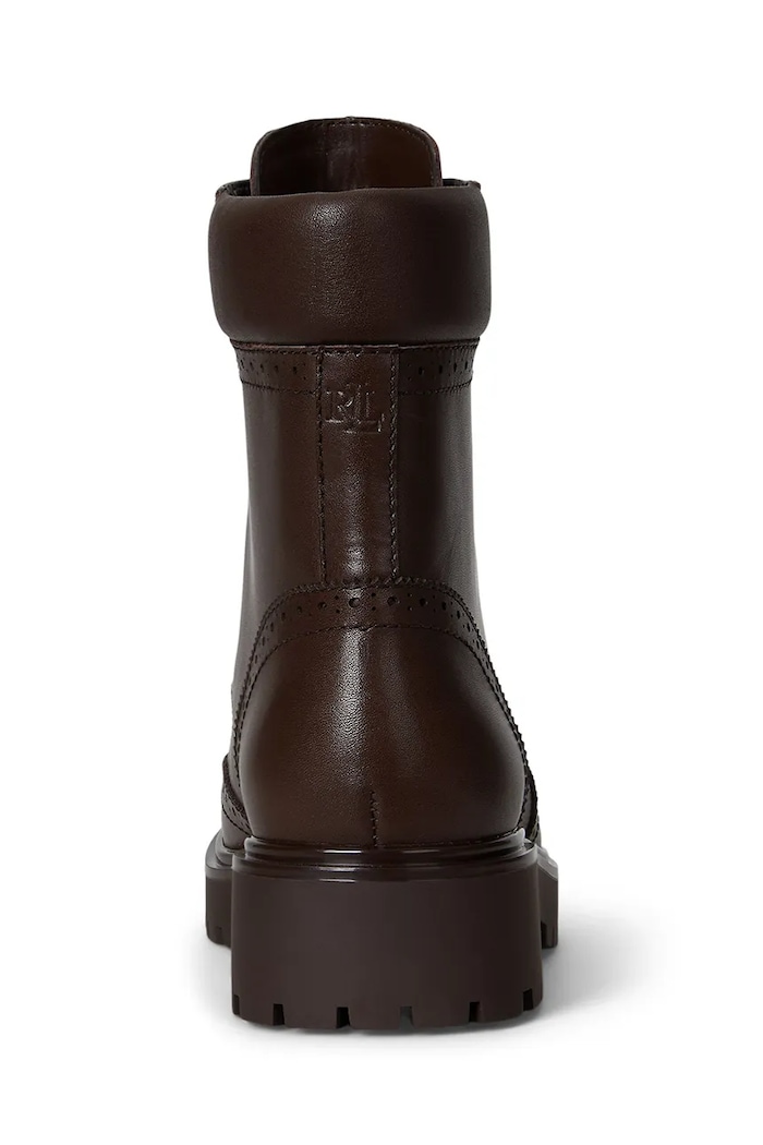 Obuwie Lauren Ralph Lauren botki skórzane Alysn Lup Pr 802977885002.200 brązowy