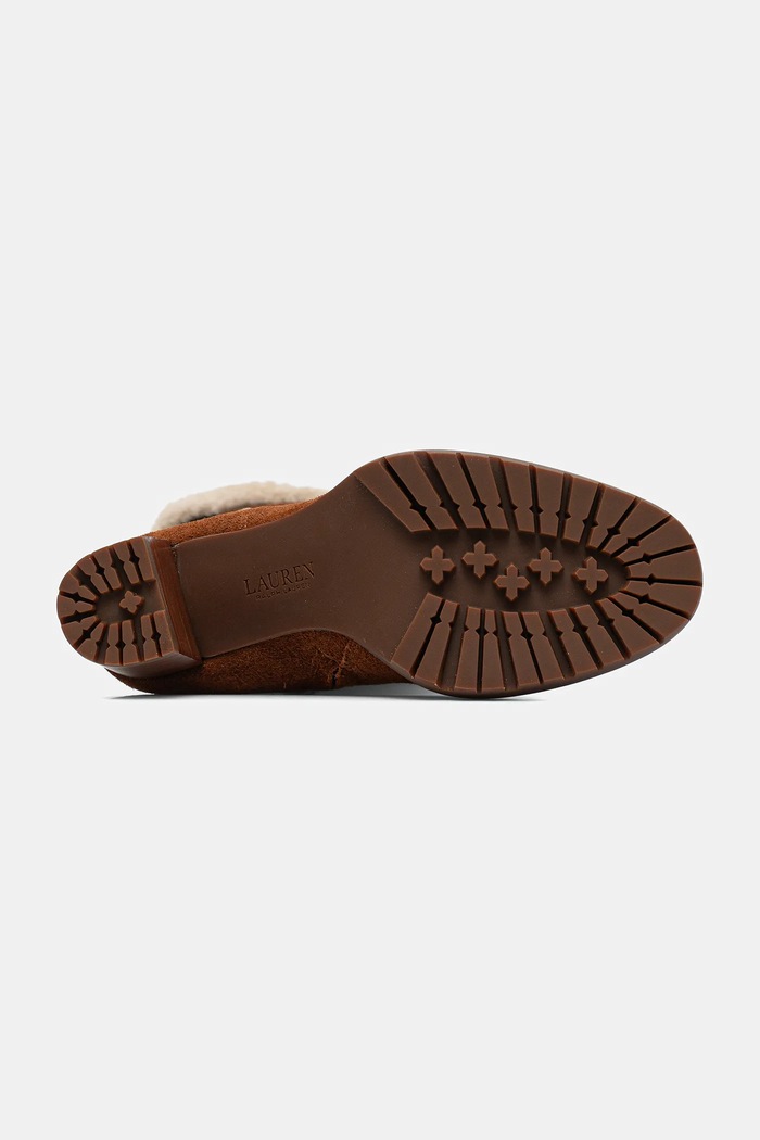 Semišové boty Lauren Ralph Lauren Tasha Tl Hl 802977893002.200 hnědá
