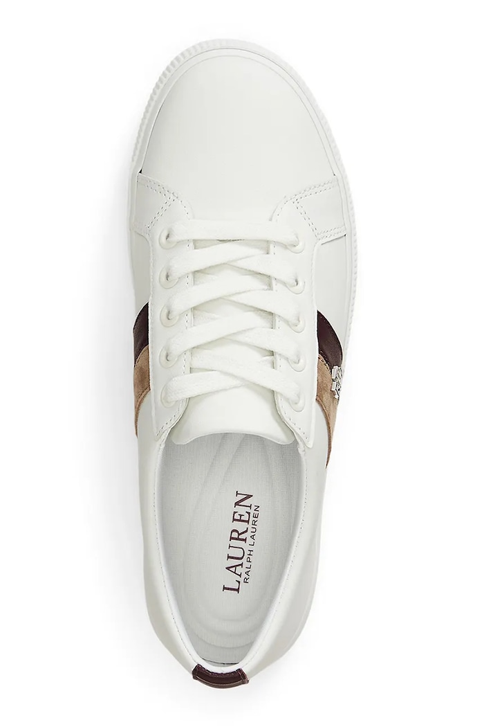 Obuwie Lauren Ralph Lauren sneakersy skórzane Janson II 802979187003.100 biały