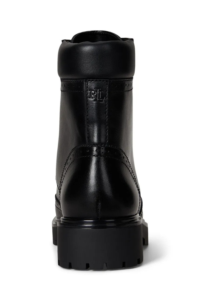 Παπούτσια Δερμάτινες μπότες Lauren Ralph Lauren Alysn Lup Pr 802980063001.001 μαύρο