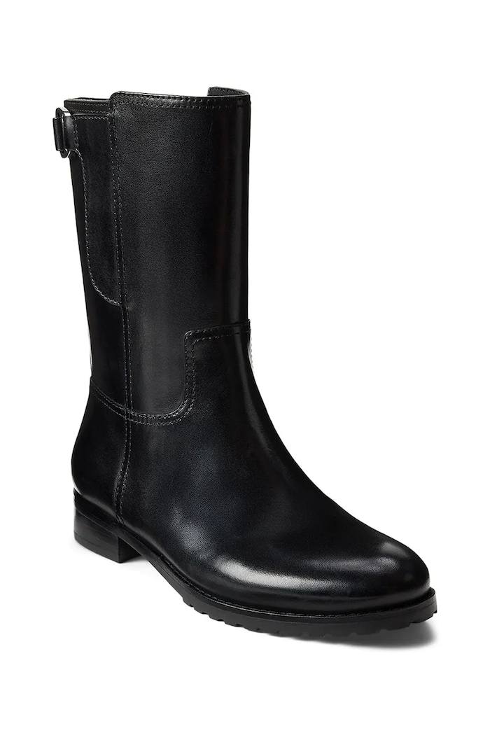 Lauren Ralph Lauren botki skórzane Tasha Mid 802P06251001.001 czarny AW25