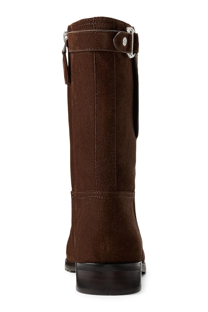 Cipők Lauren Ralph Lauren velúr bokacsizma Tasha Mid 802980070002.200 barna