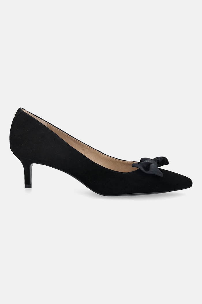 Semišové lodičky Lauren Ralph Lauren Adrienne Bow 802980116001.001 čierna AW25