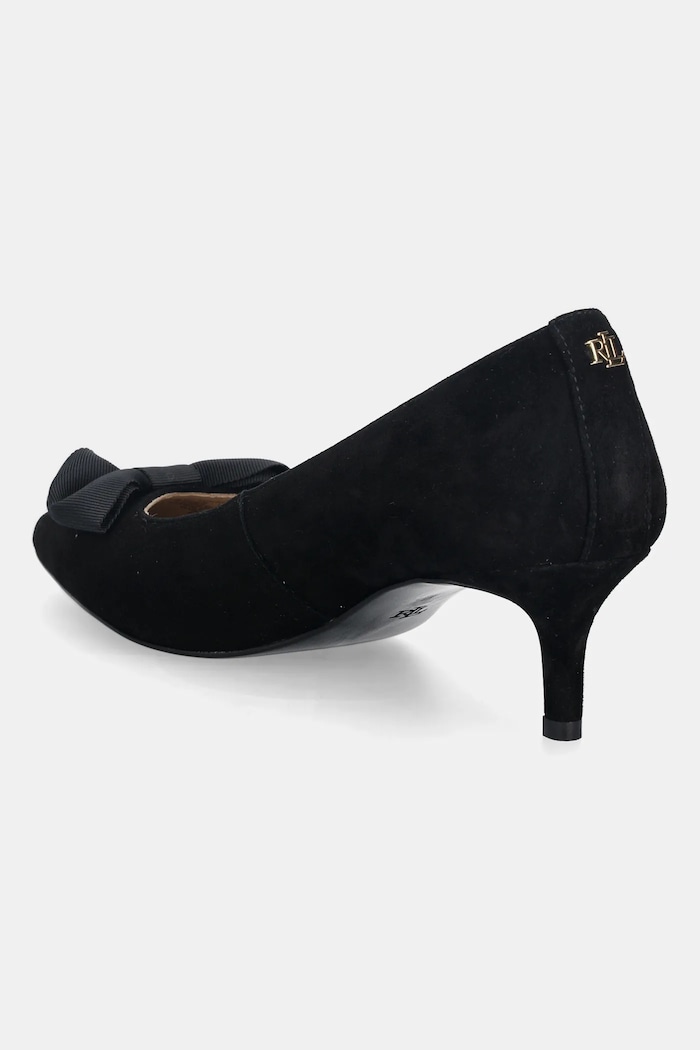 Obuv Semišové lodičky Lauren Ralph Lauren Adrienne Bow 802980116001.001 čierna