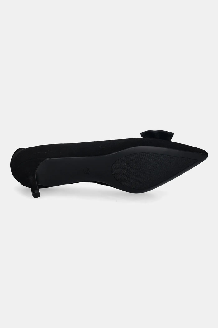 Semišové lodičky Lauren Ralph Lauren Adrienne Bow 802980116001.001 čierna