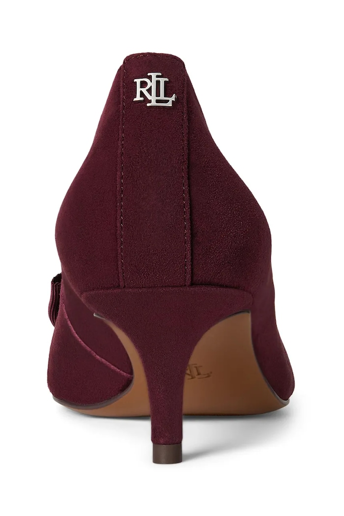 Lauren Ralph Lauren szpilki zamszowe Adrienne Bow fioletowy 802980116003.600
