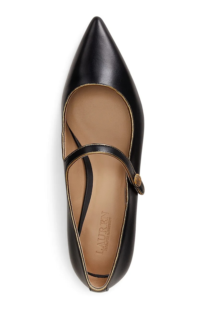 Obuća Kožne balerinke Lauren Ralph Lauren Londyn Mj2 802980119001.001 crna