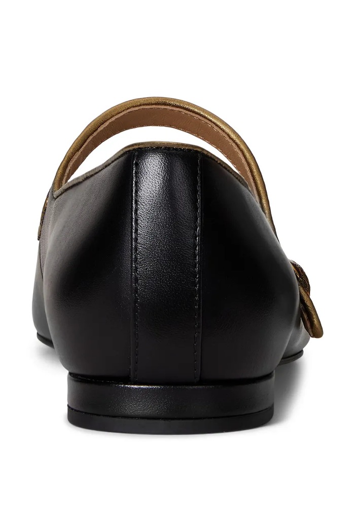 Δερμάτινες μπαλαρίνες Lauren Ralph Lauren Londyn Mj2 μαύρο 802980119001.001