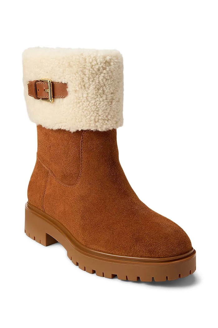 Lauren Ralph Lauren botki zamszowe Allyson Srlg 802980553002.200 brązowy AW25
