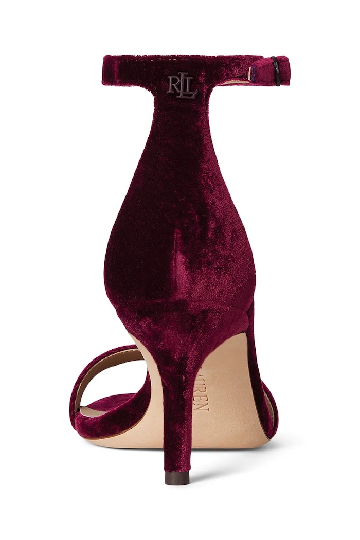 Παπούτσια Πέδιλα Lauren Ralph Lauren Allie Mid 802980559002.500 κόκκινο