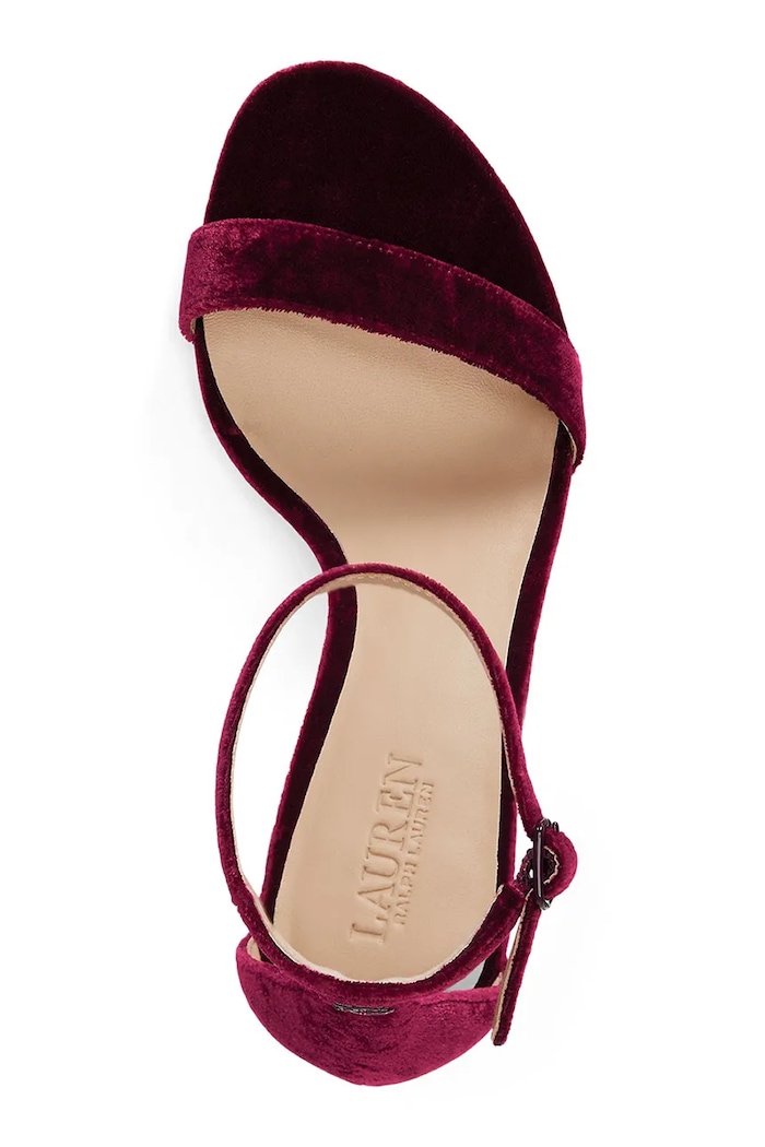 Πέδιλα Lauren Ralph Lauren Allie Mid κόκκινο 802980559002.500