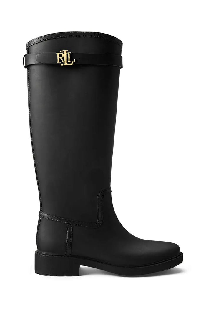 Gumene čizme Lauren Ralph Lauren Portiah crna 802980678001.001