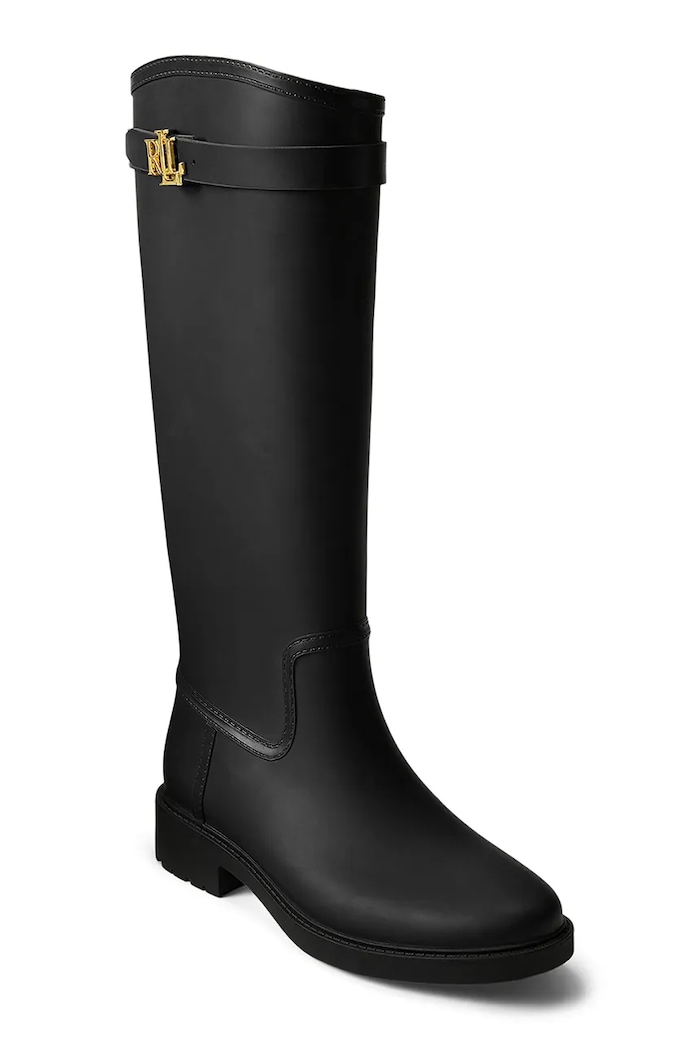 Gumene čizme Lauren Ralph Lauren Portiah 802980678001.001 crna AW25