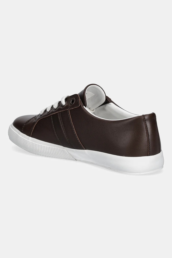 Обувки Кожени маратонки Lauren Ralph Lauren Janson II 802P02448001.200 кафяв