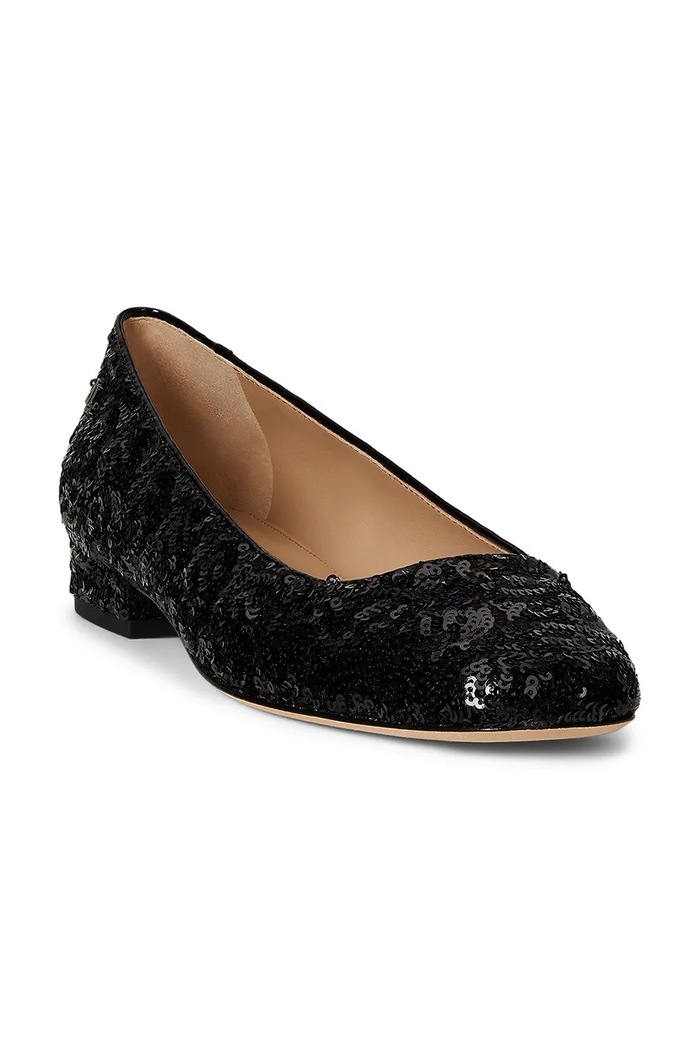 Балетки Lauren Ralph Lauren Emellie Bllt 802977878001.001 чёрный AW25