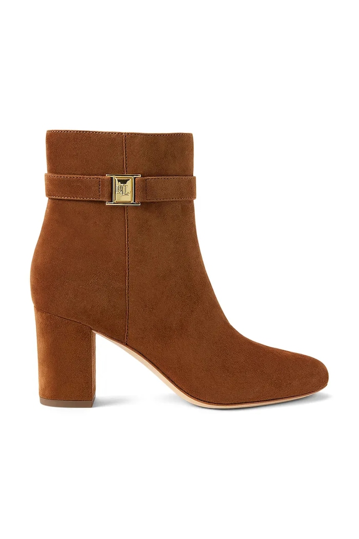 Lauren Ralph Lauren botki zamszowe Kellie Bt Hl słupek brązowy 802967827002.200