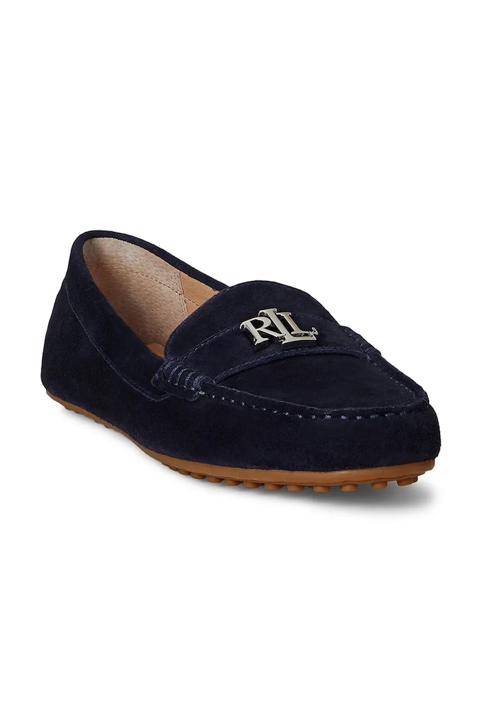 Semišové mokasíny Lauren Ralph Lauren Barnsbury 802821629029.410 tmavomodrá AW25