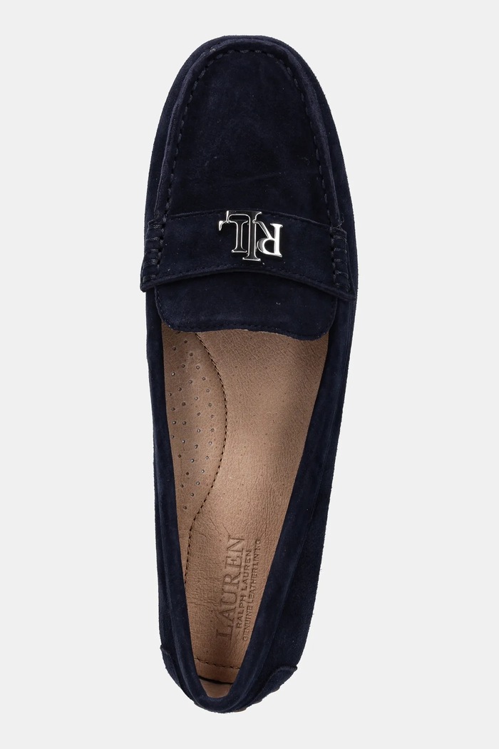 Semišové mokasíny Lauren Ralph Lauren Barnsbury námořnická modř 802821629029.410