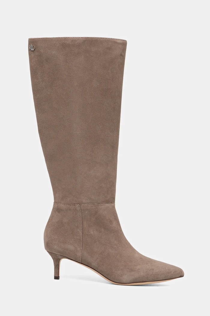 Μπότες σούετ Lauren Ralph Lauren Mckay Tl Hl 802967811006.230 μπεζ AW25
