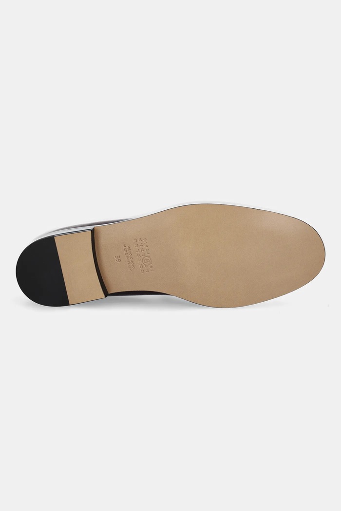 Δερμάτινα μοκασίνια MM6 Maison Margiela S59WR0096.P5000.T2353 μπορντό