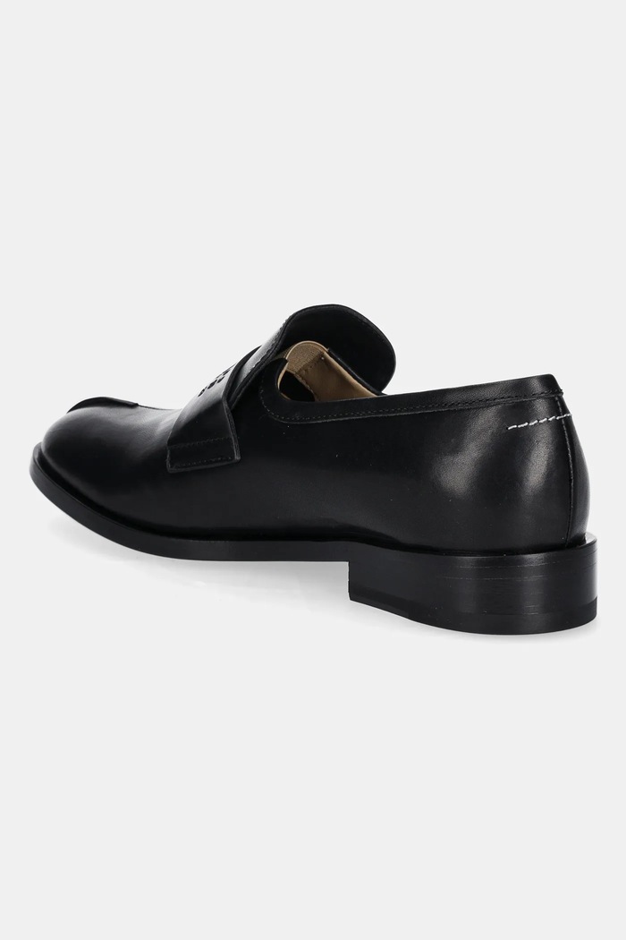 Παπούτσια Δερμάτινα μοκασίνια MM6 Maison Margiela S59WR0096.P5000.T8013 μαύρο