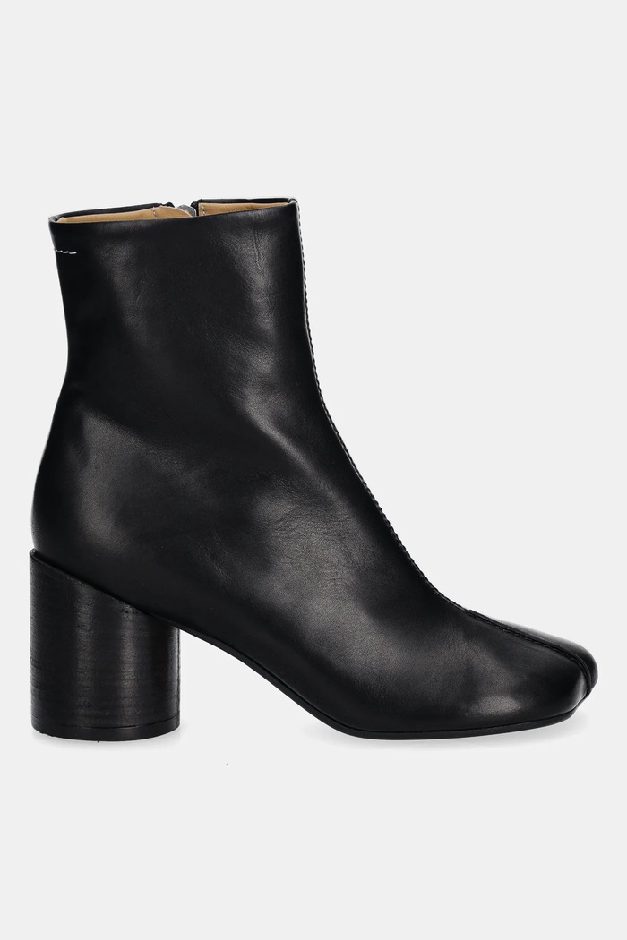 MM6 Maison Margiela leather ankle boots S59WU0260.P5000.T8013 black AW25