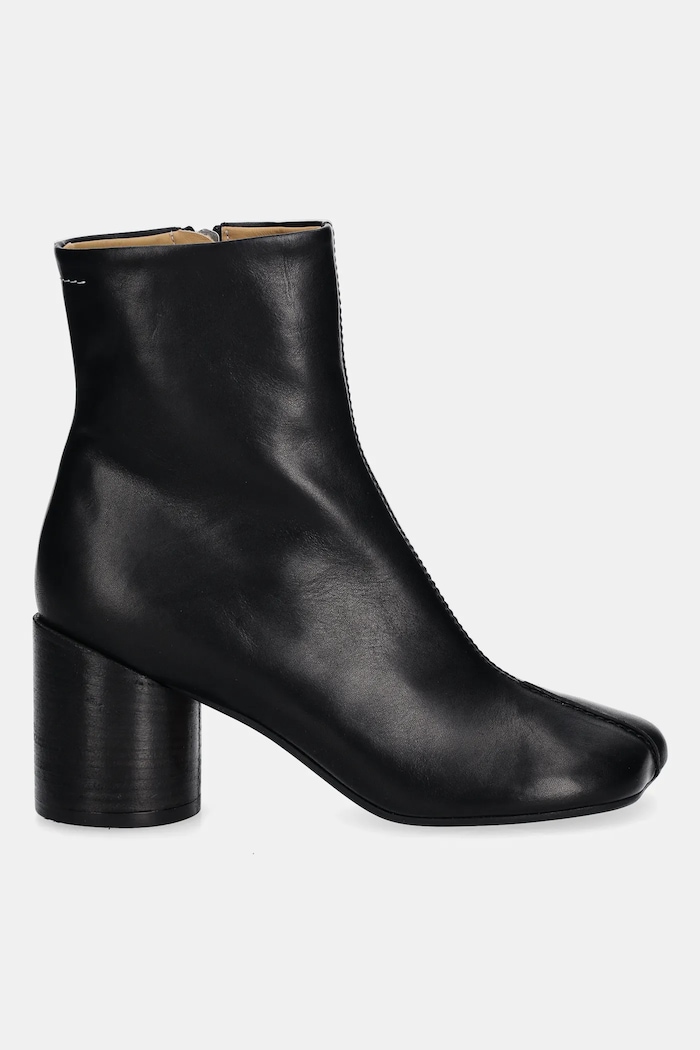 MM6 Maison Margiela leather ankle boots S59WU0260.P5000.T8013 black AW25